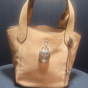 Henri Bendel Camel Suede Tote